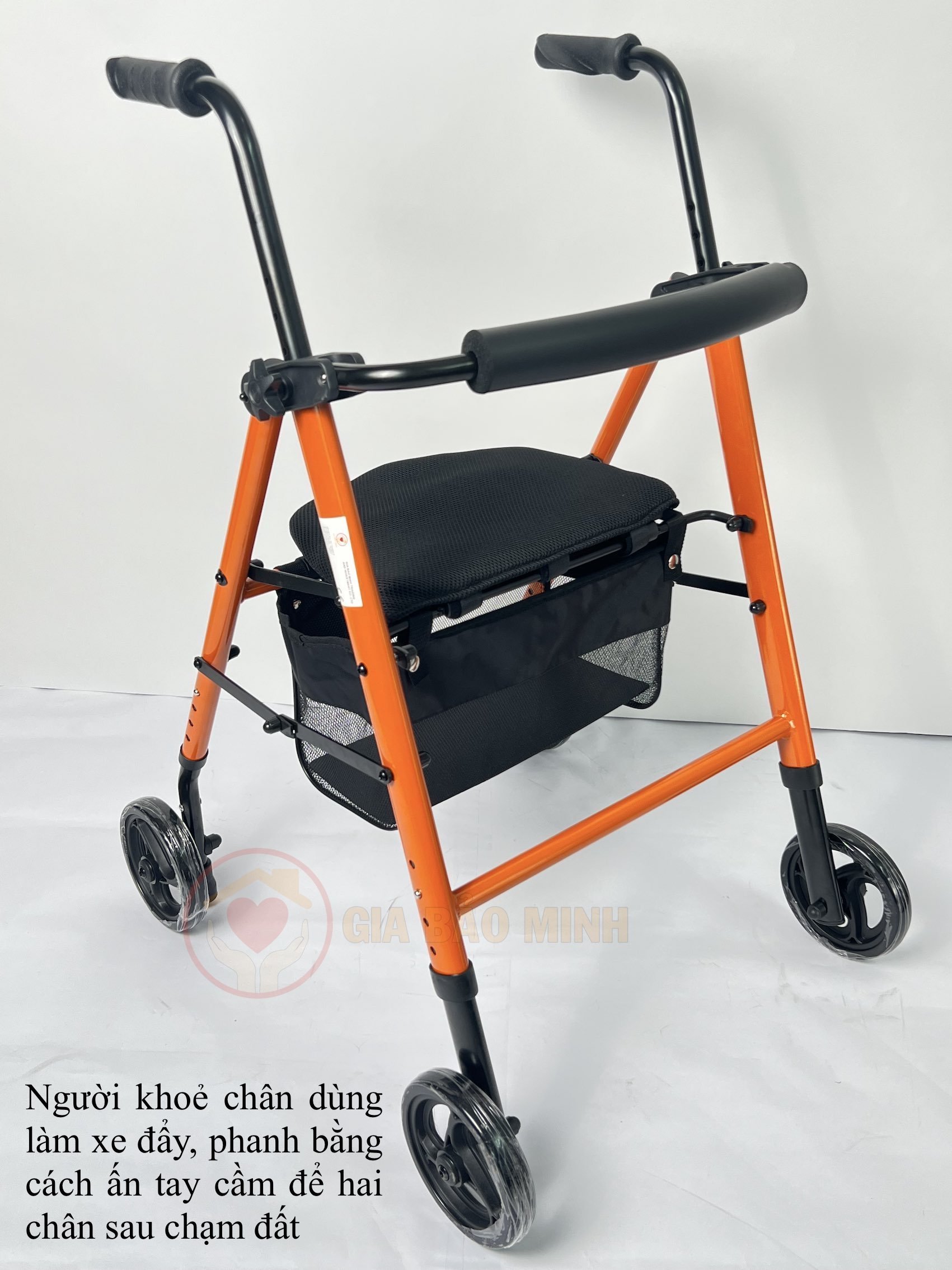 Xe Tập Đi 2-4 Bánh, Có Ghế, Giỏ Đựng, Phanh Thông Minh Gia Bảo Minh GBM-032