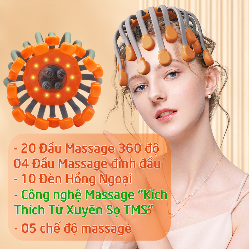 Máy Massage Đầu Bạch Tuột Octopus Head Massager