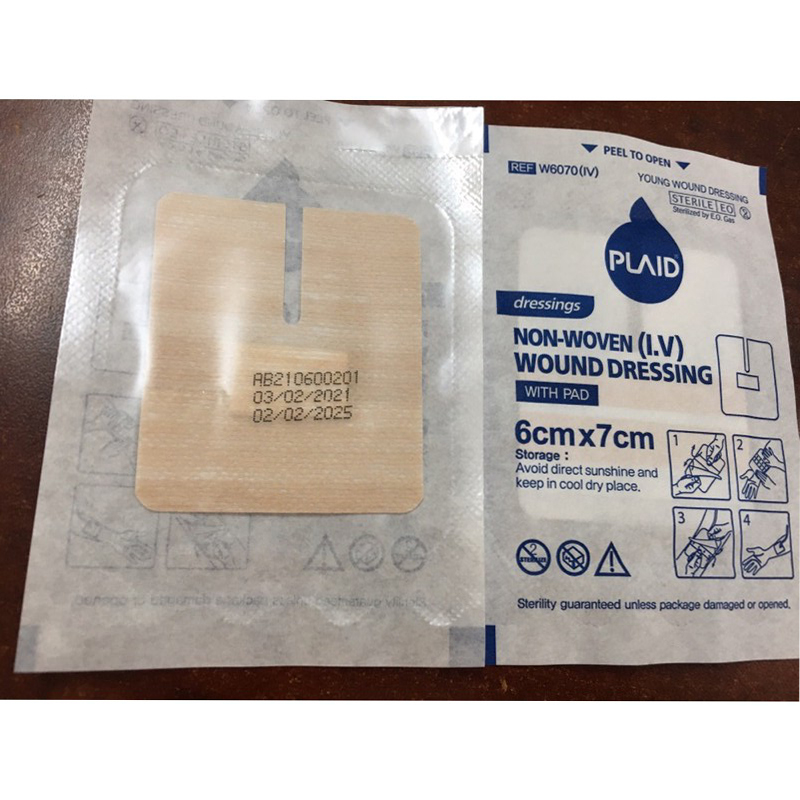 Băng Keo Cố Định Kim Luồn Plaid WOUND-IV (With-pad)