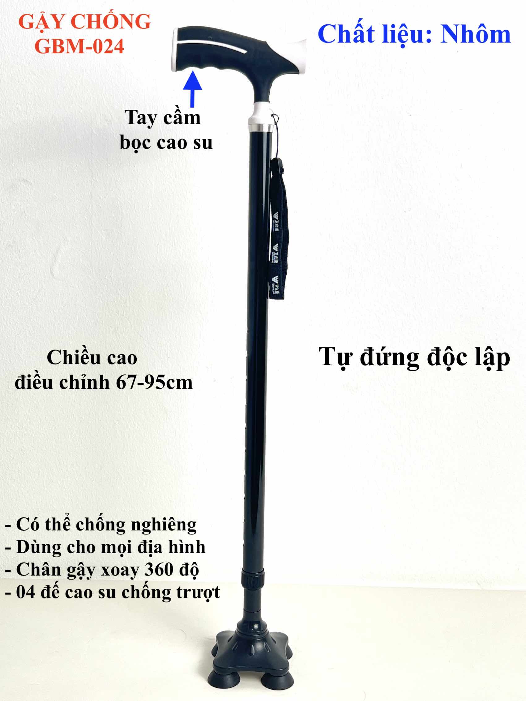 Gậy 1 Chân Thẳng (Batoong) Tự Đứng GBM-024