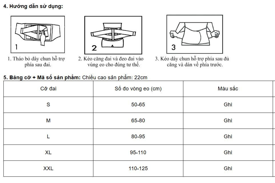 Đai Cột Sống Orbe Olumba