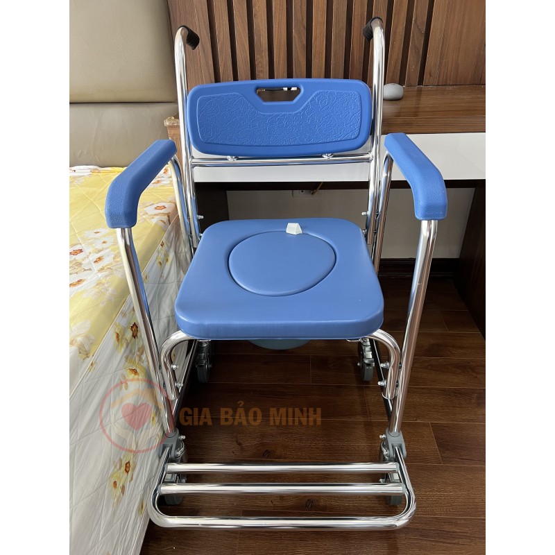 Ghế Bô Tắm Đa Năng, Có Bánh Xe, Đệm Chống Nước GBM-036