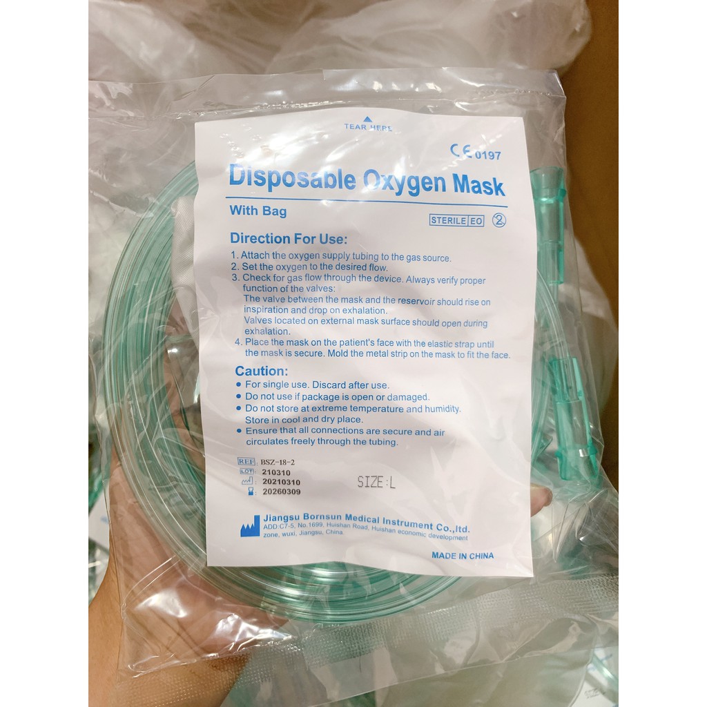 Mặt Nạ Thở Oxy Có Túi GreetMed