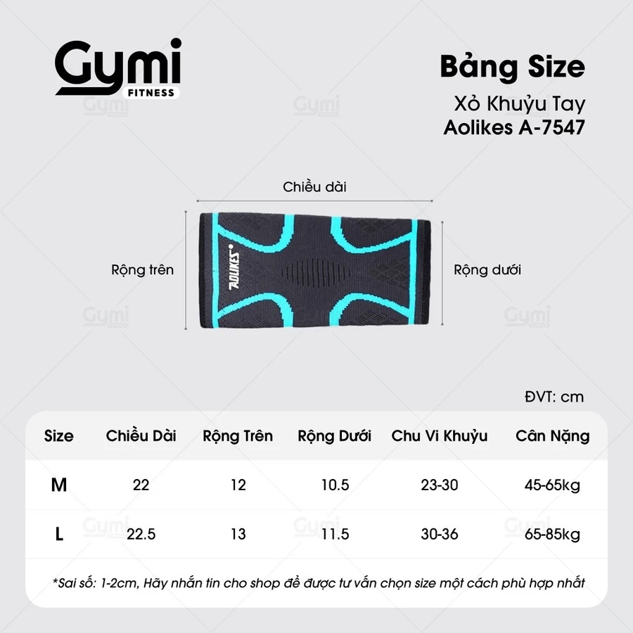 Băng Bảo Vệ Khuỷu Tay (Bó Khuỷu Tay) AOLIKES 7547