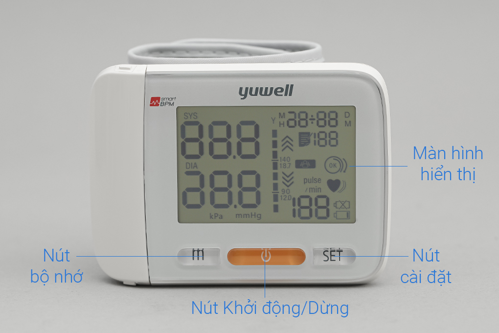 Máy Đo Huyết Áp Cổ Tay Yuwell YE-8600A (YE8600A)