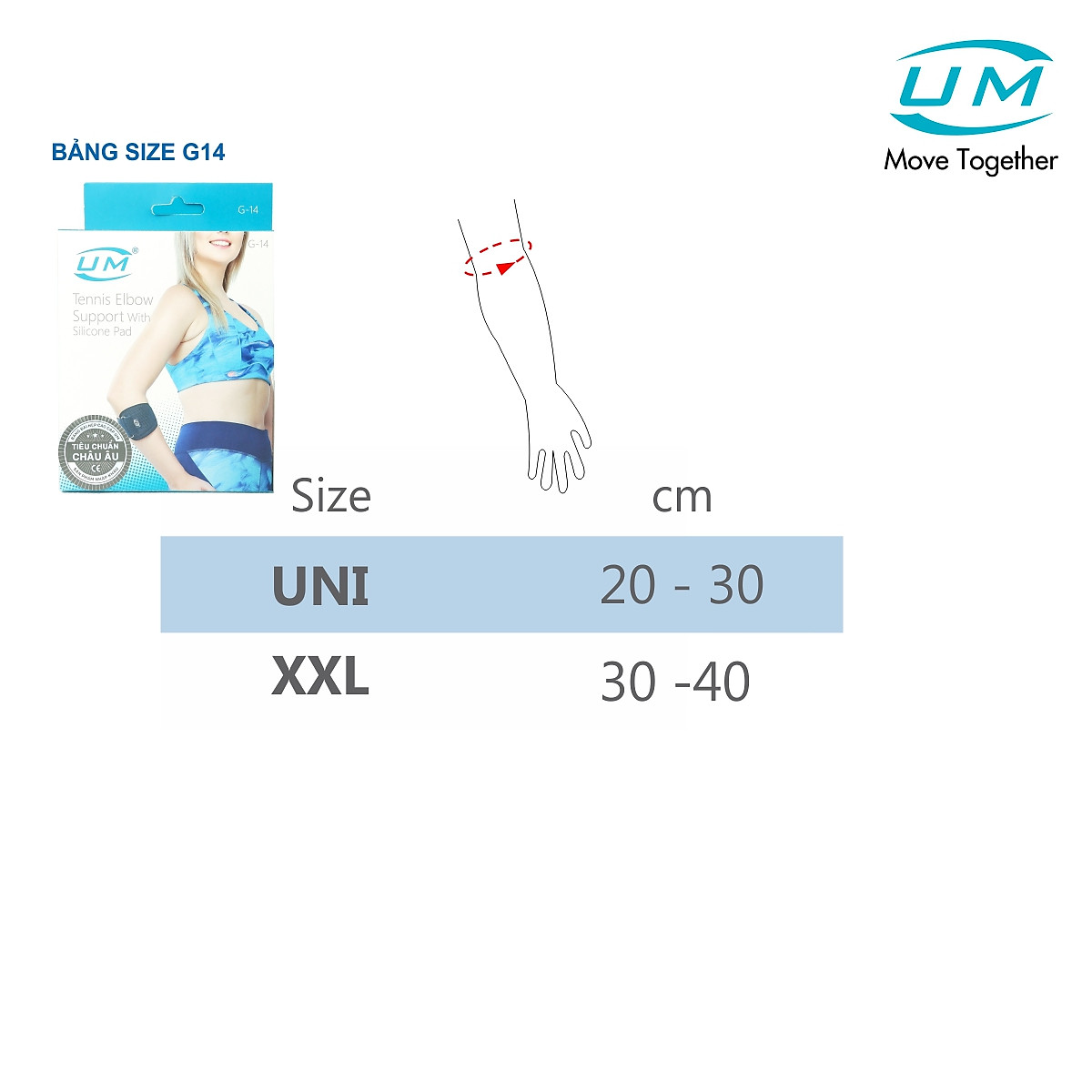 Băng Khuỷu Tay Tennis United Medicare UM G14
