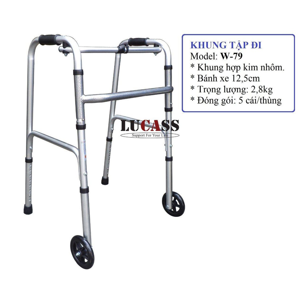 Khung Tập Đi 2 Bánh Lớn Lucass VK179 - Mã cũ: W-79 (W79)