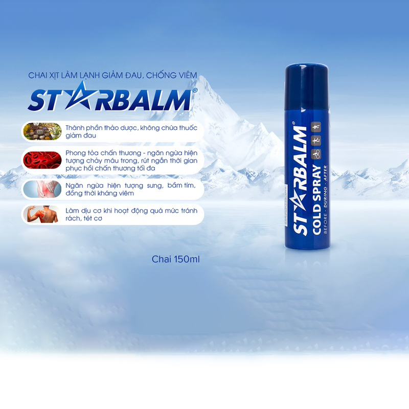 Chai Xịt Lạnh Starbalm Cold Spray (Hà Lan)