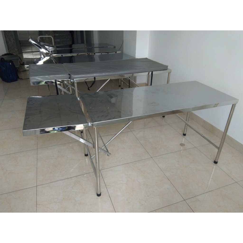 Giường Khám Bệnh, Bàn Siêu Âm Inox Việt Nam (Inox 201)