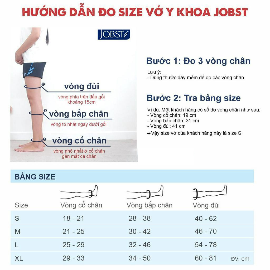 Vớ Y Khoa Hông (Vớ Quần) JOBST Relief (Da, Kín Ngón)