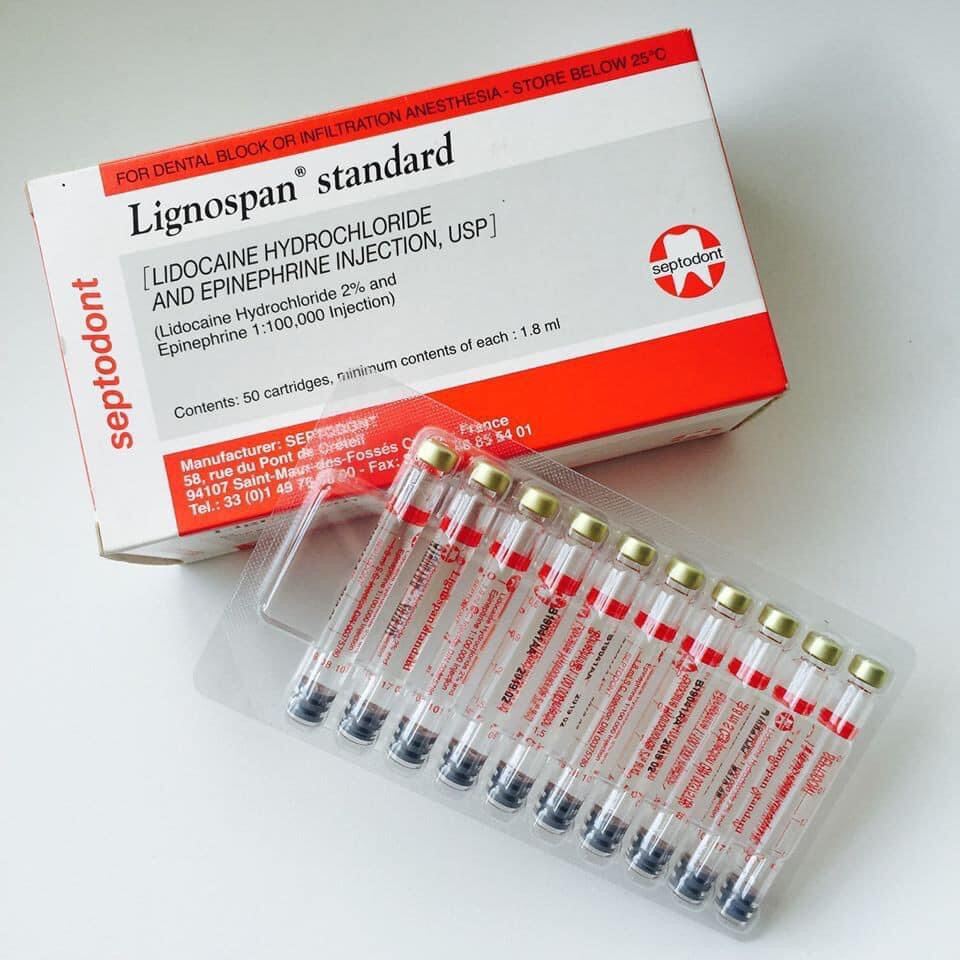 Tê Pháp Đỏ Septodont Lignospan Standard 2%