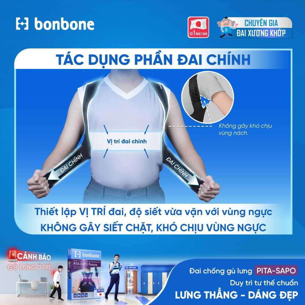 Đai Chống Gù Lưng Bonbone Pita Sapo Posture