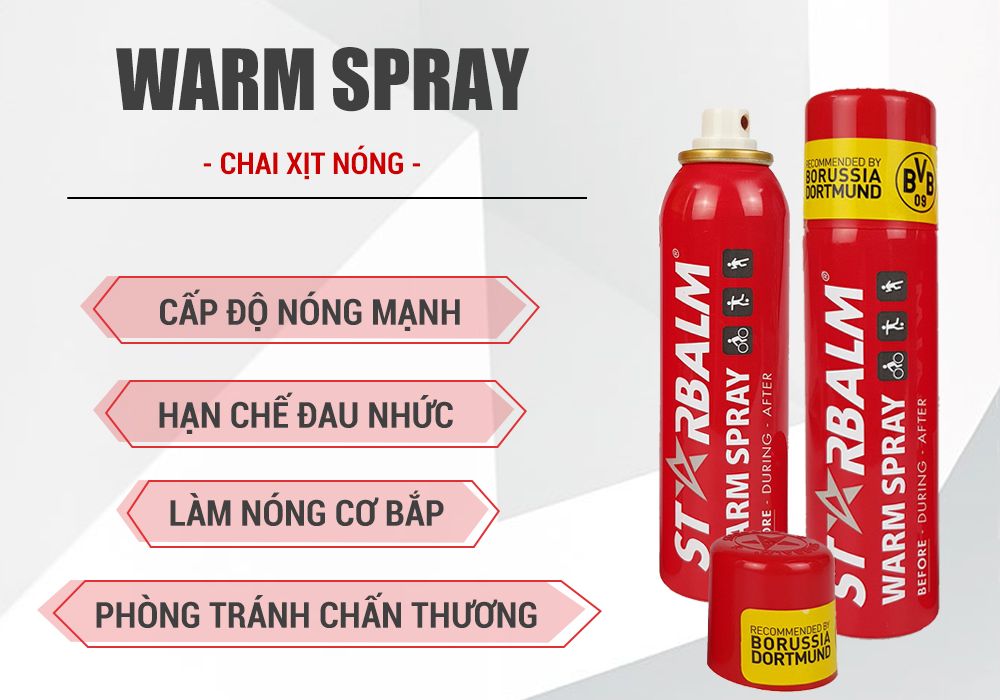 Chai Xịt Nóng Starbalm Warm Spray (Hà Lan)