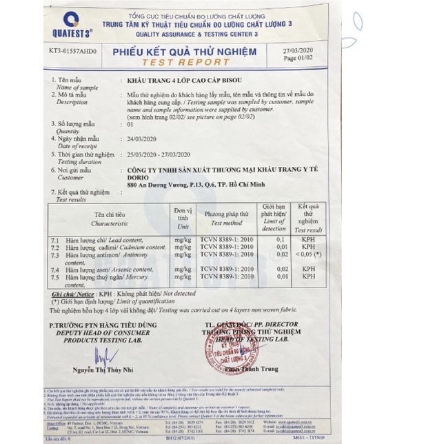 Khẩu Trang 4D Bísou (Bisou) (Hộp 10 Cái)