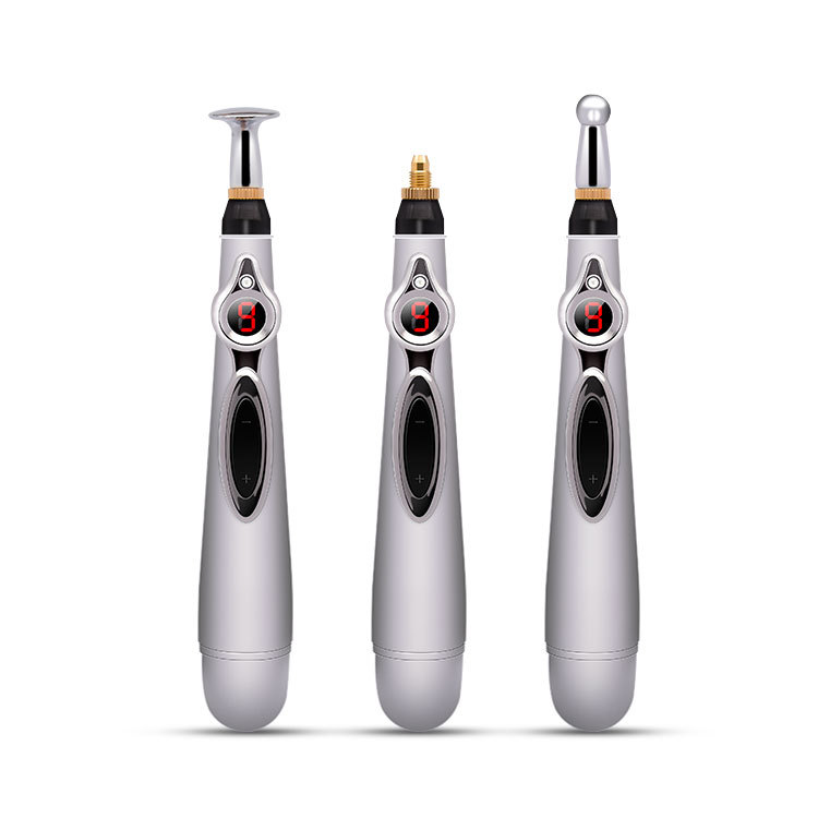 Bút Dò Huyệt Châm Cứu Xung Điện Massager Pen W-912 (3 Đầu)