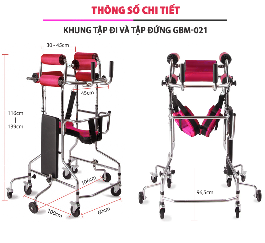 Khung Tập Đứng, Tập Đi Cho Người Tai Biến GBM-021