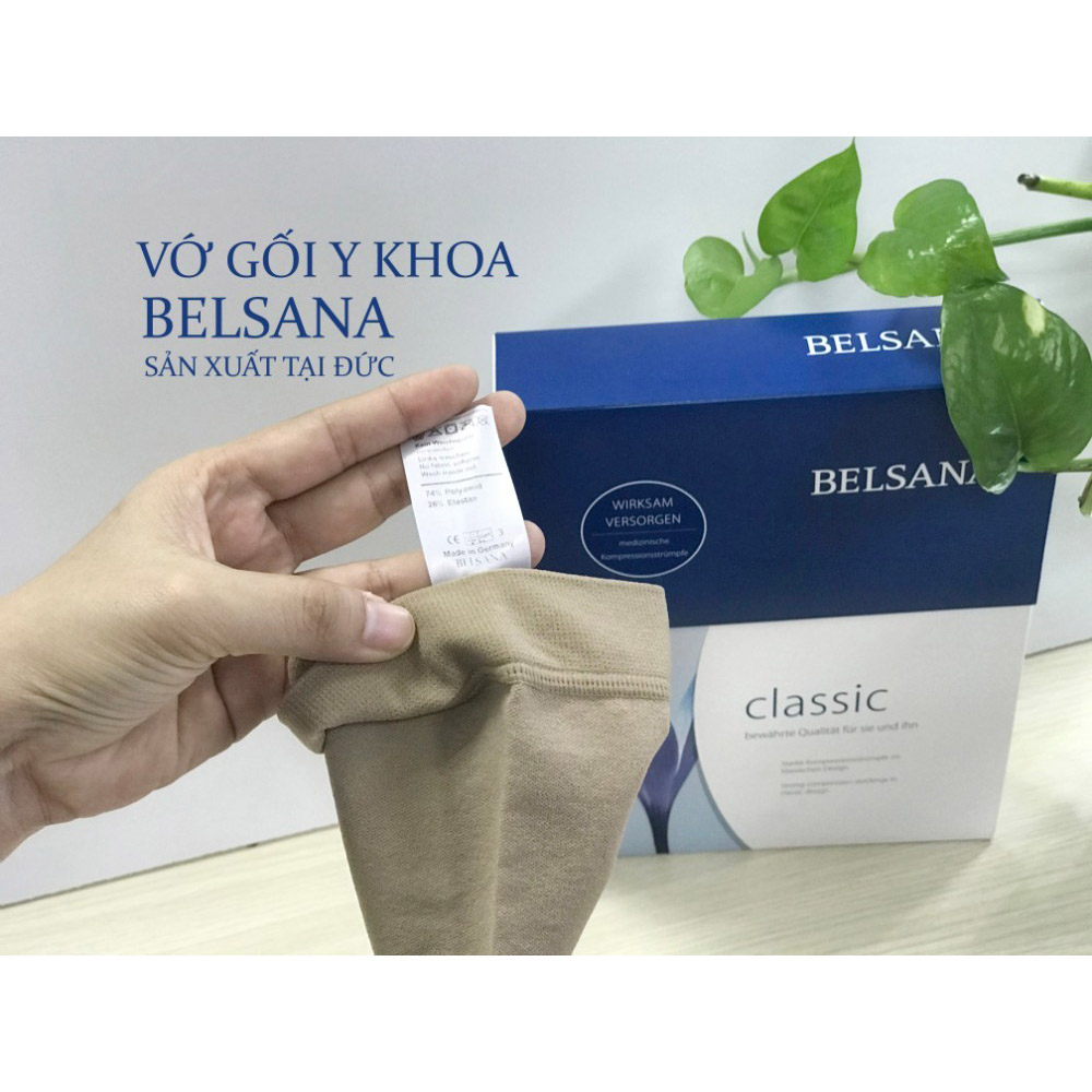Vớ Y Khoa BELSANA Classic (Da, Hở Ngón)