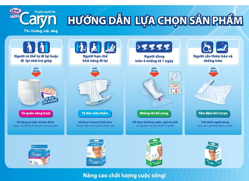 Tã Dán Người Lớn Caryn Siêu Thấm