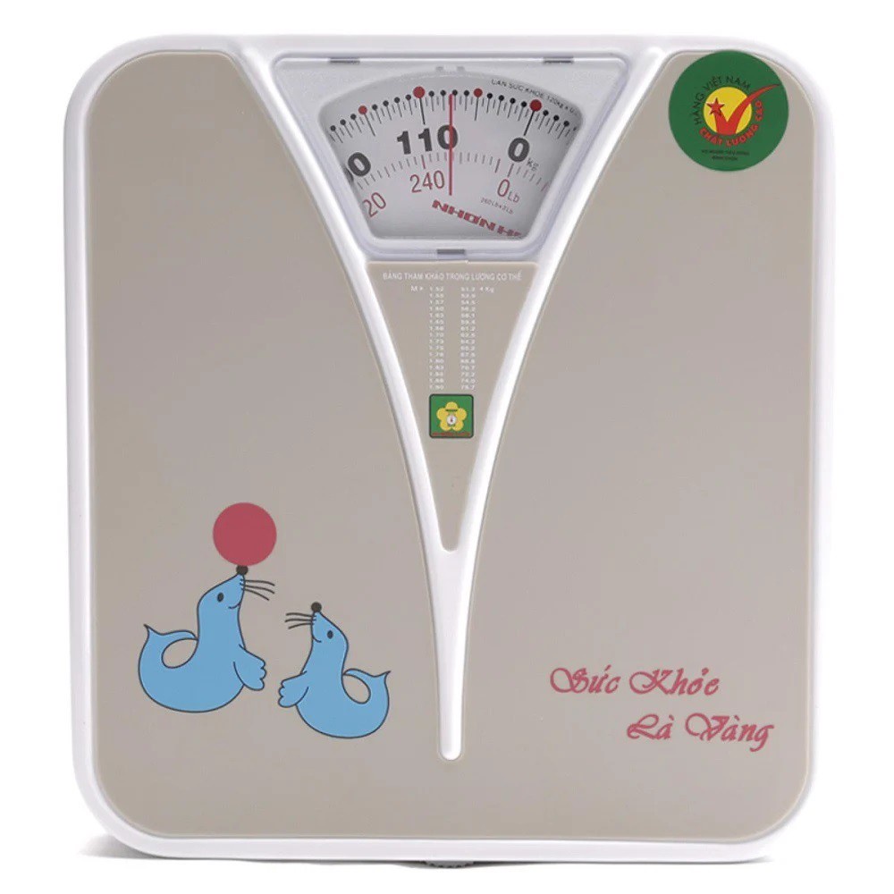 Cân Sức Khoẻ Cơ Học Nhơn Hòa NHHS-120-K5 (120 Kg) (Màu Ngẫu Nhiên)