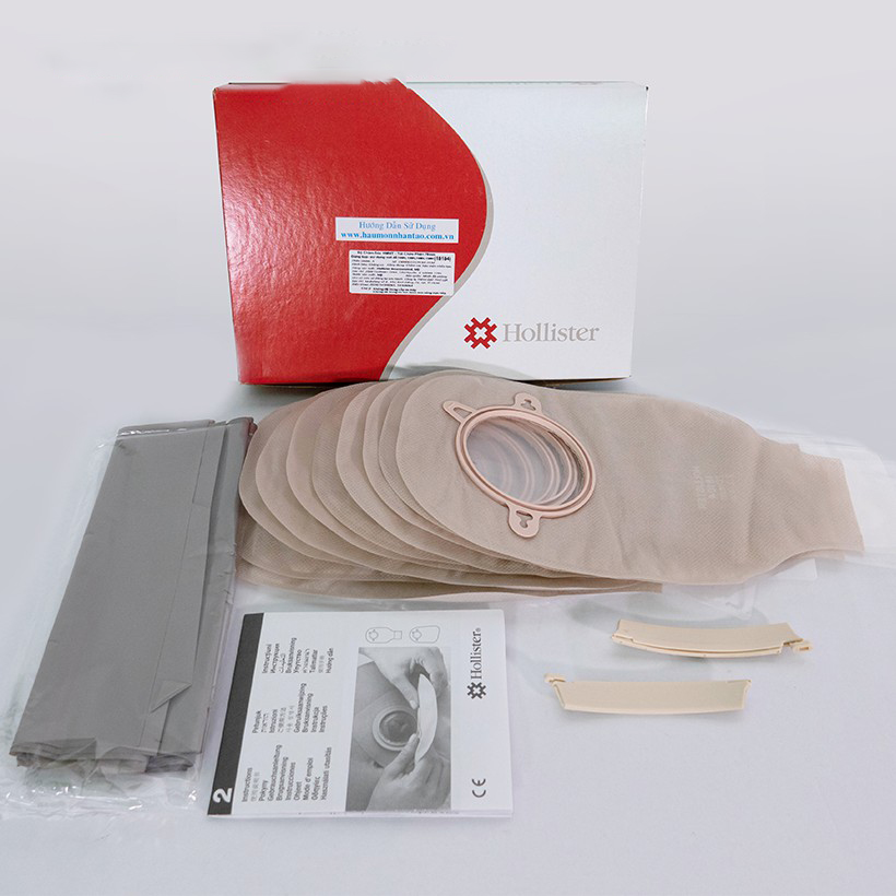 Túi Hậu Môn Nhân Tạo 2 Mảnh Hollister 18102 18103 18104 (Trong, Dùng Kẹp)