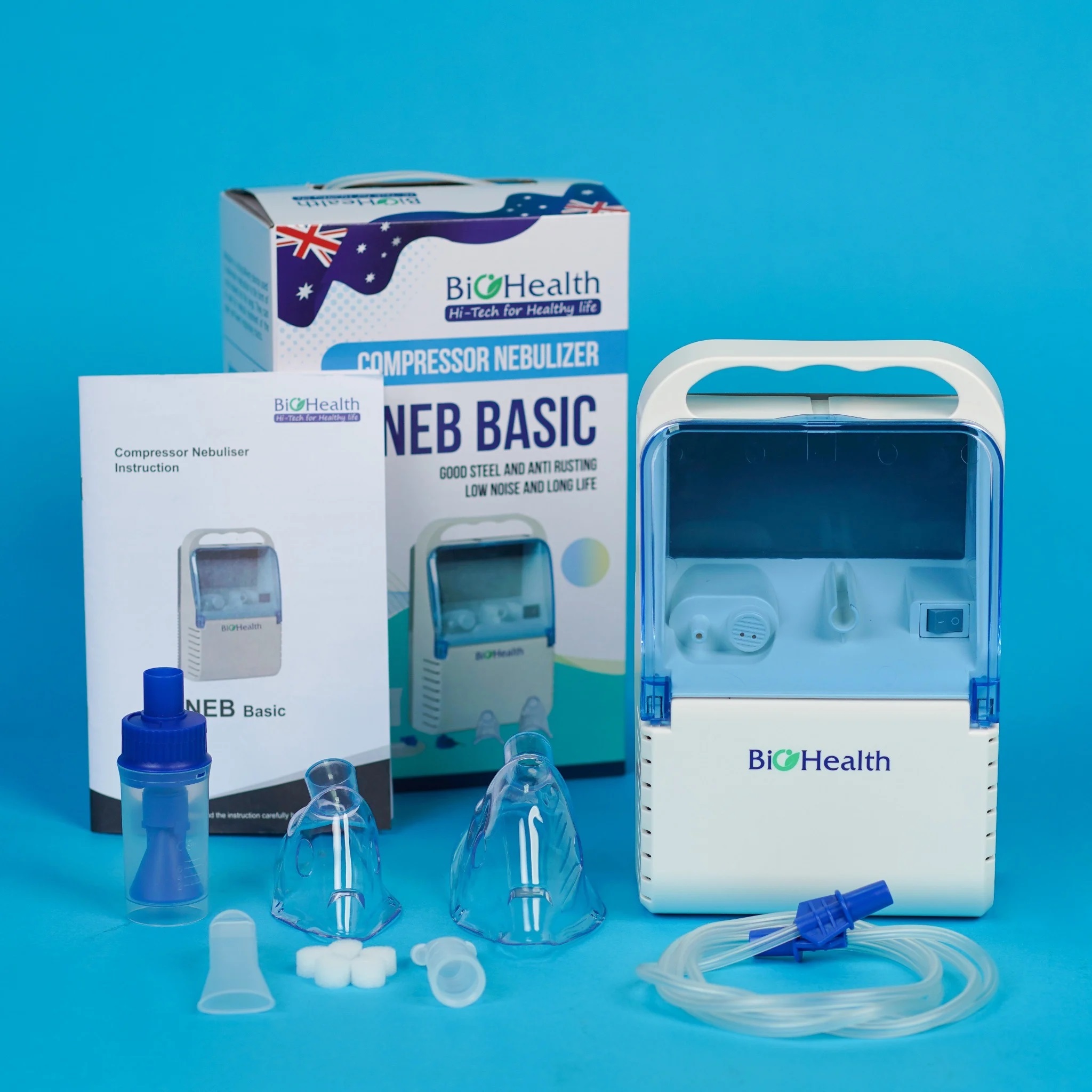 Máy Xông Khí Dung Mũi Họng Biohealth Neb Basic (Úc)