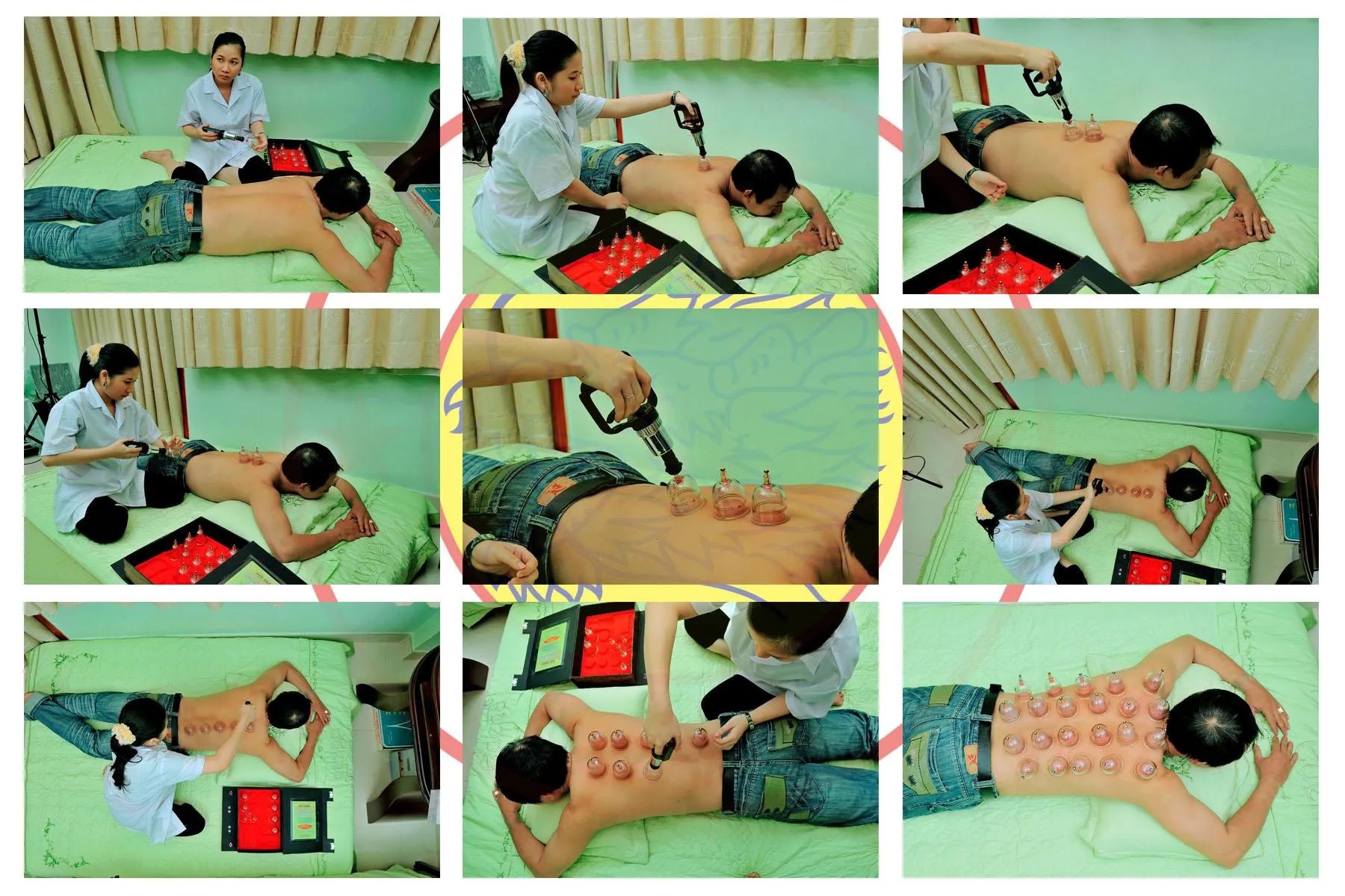 Bộ Giác Hơi Không Dùng Lửa Duy Thành Vali Đen 15 Ly