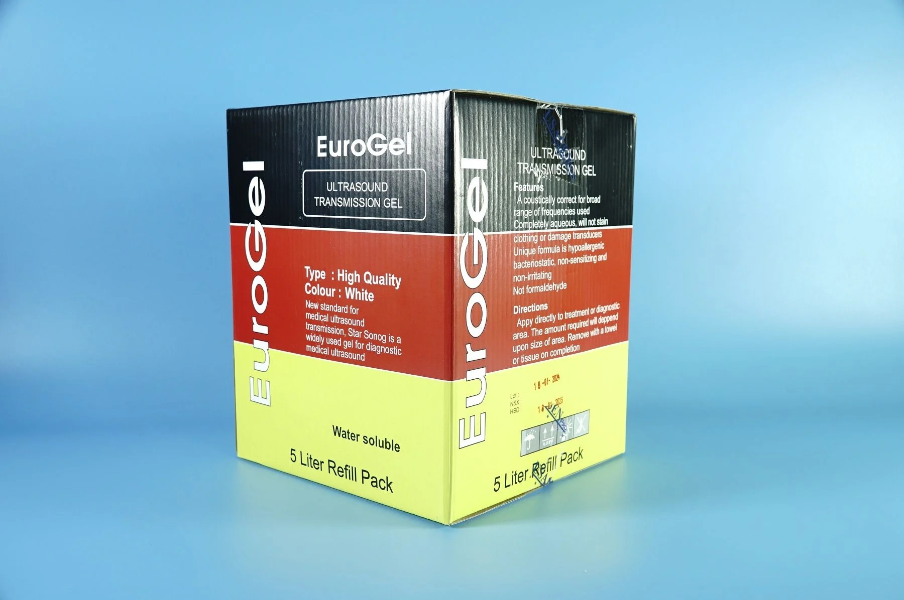 Gel Siêu Âm, Gel Lạnh Triệt Lông Euro Gel (Bình 5 Lít)