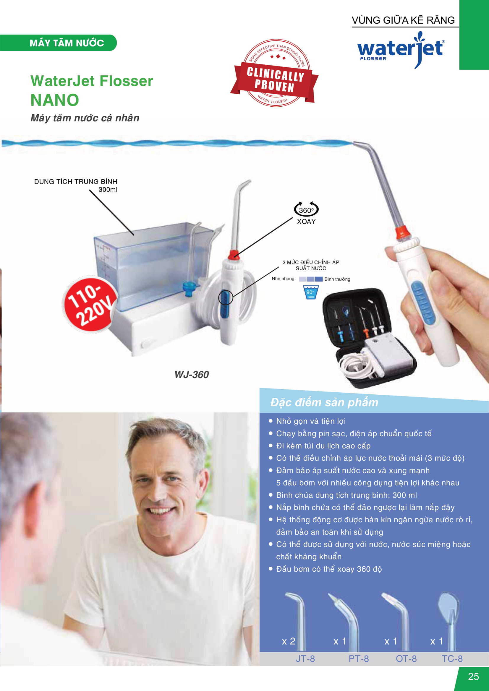 Máy Tăm Nước Du Lịch WaterJet Nano