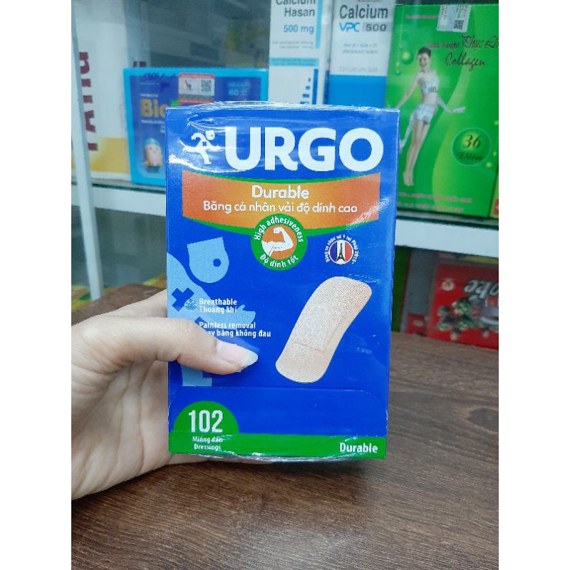 Băng Keo Cá Nhân Độ Dính Cao Urgo DURABLE