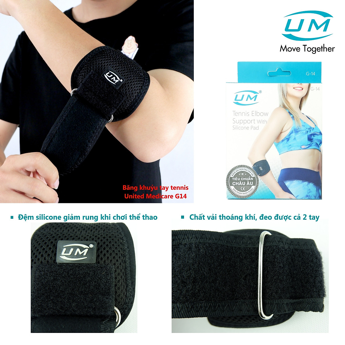 Băng Khuỷu Tay Tennis United Medicare UM G14