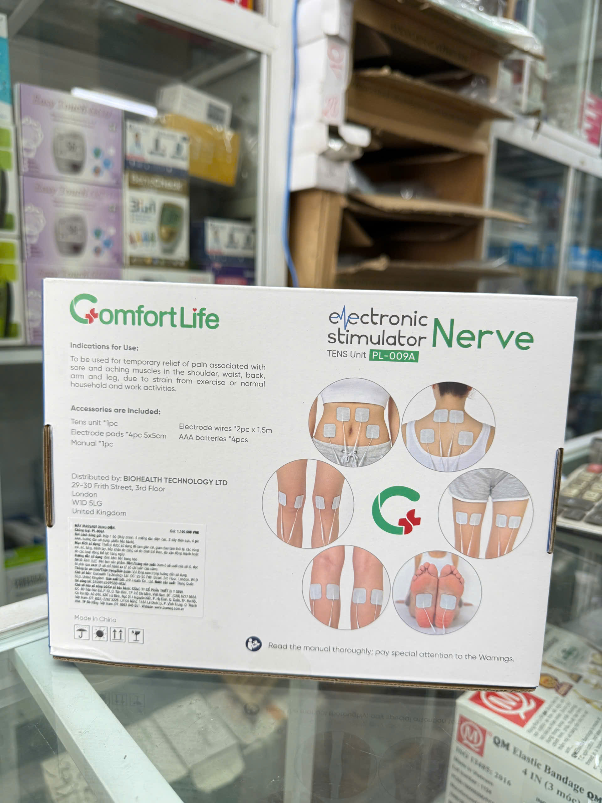 Máy Massage Xung Điện 4 Miếng Dán COMFORT LIFE PL-009A