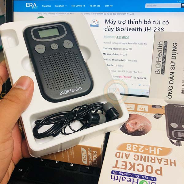 Máy Trợ Thính Có Dây Bỏ Túi Biohealth JH-238