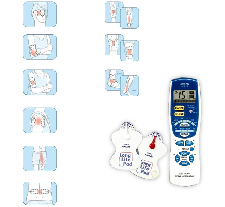 Máy Massage Xung Điện 2 Miếng Dán Omron HV-F128 (F-128)