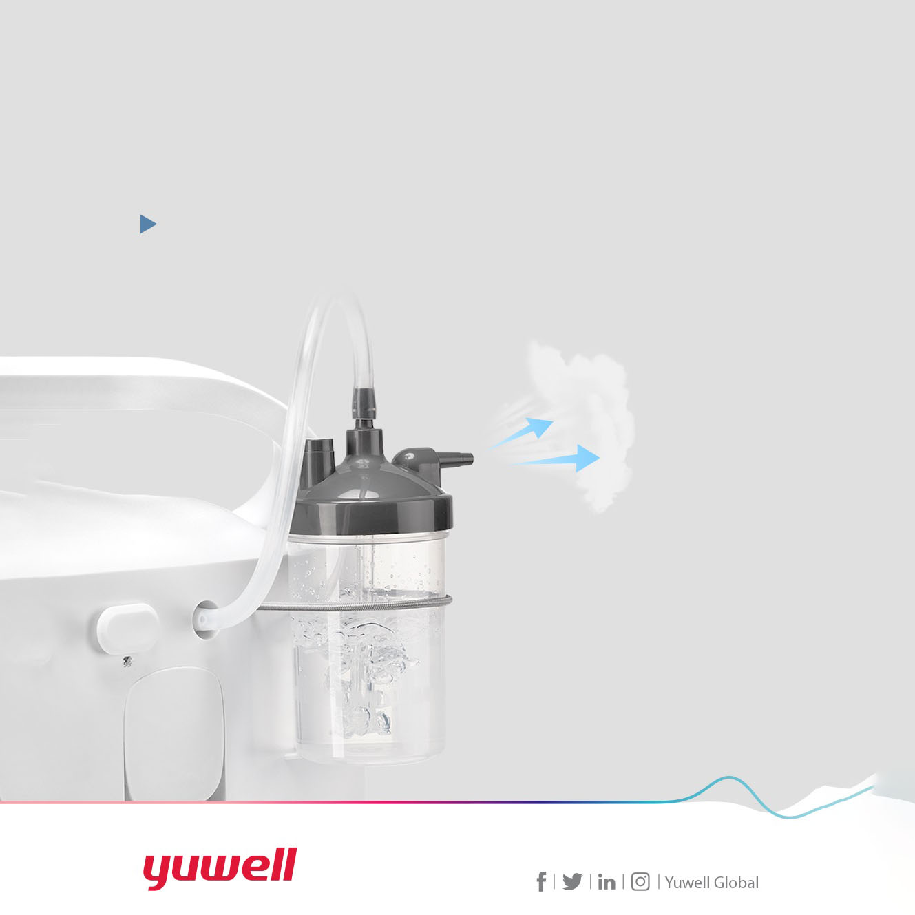 Máy Tạo Oxy Yuwell 7F-3NW (3 Lít, Có Xông, Có Remote)