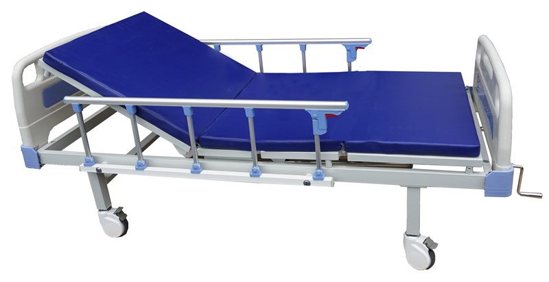 Giường Y Tế 1 Tay Quay Có Bô Vệ Sinh NARITA B01-I