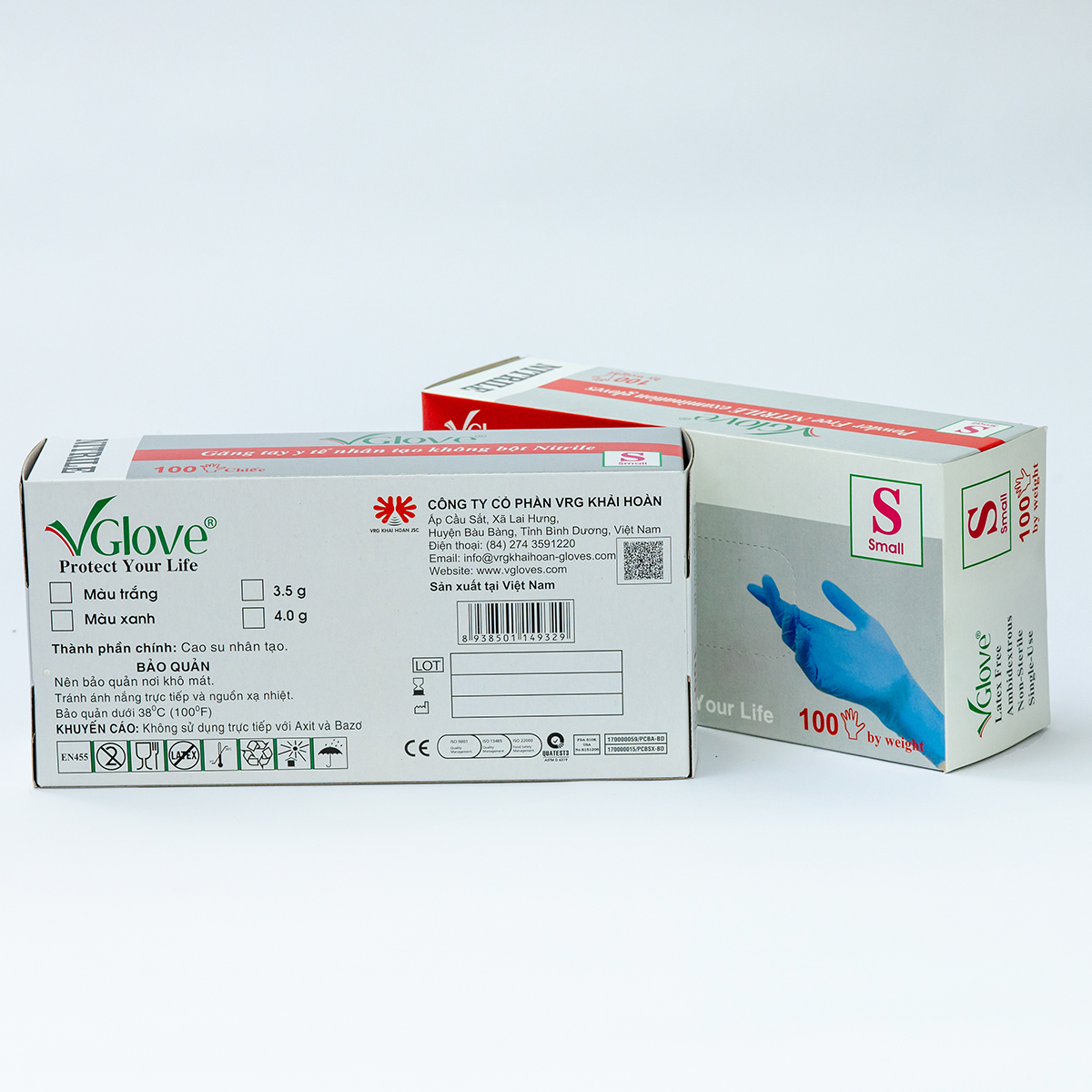 Găng Tay Y Tế Nitrile Không Bột VGlove (Hộp 100 Cái)