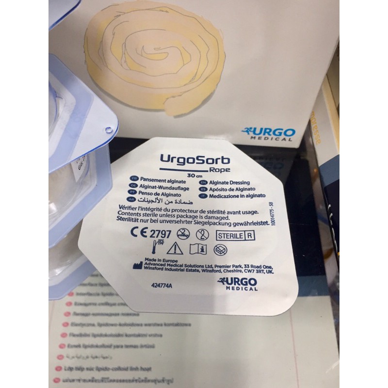 Băng Gạc Hút Dịch Dạng Cuộn Urgo URGOSORB ROBE