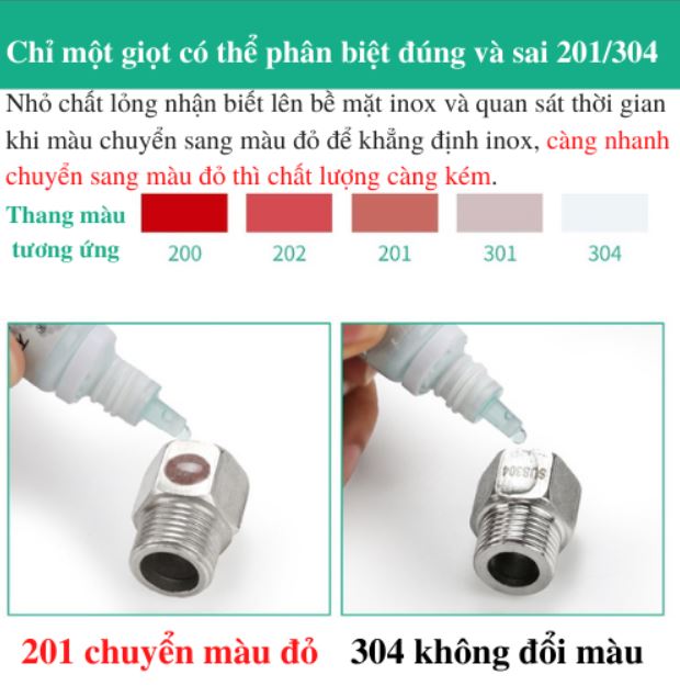 Dung Dịch Thử Inox SUS304 / SUS201