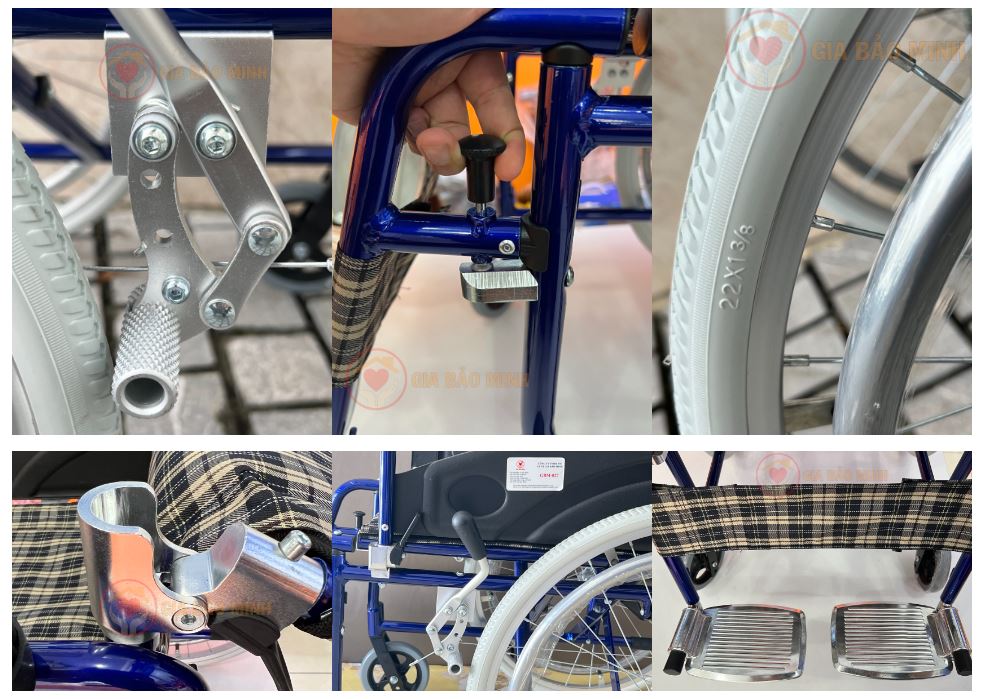 Xe Lăn Tay Nhôm Cao Cấp GBM-027