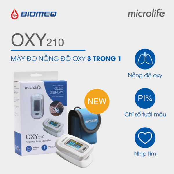 Máy Đo Nồng Độ Oxy (SPO2) Microlife OXY210 (OXY 210)