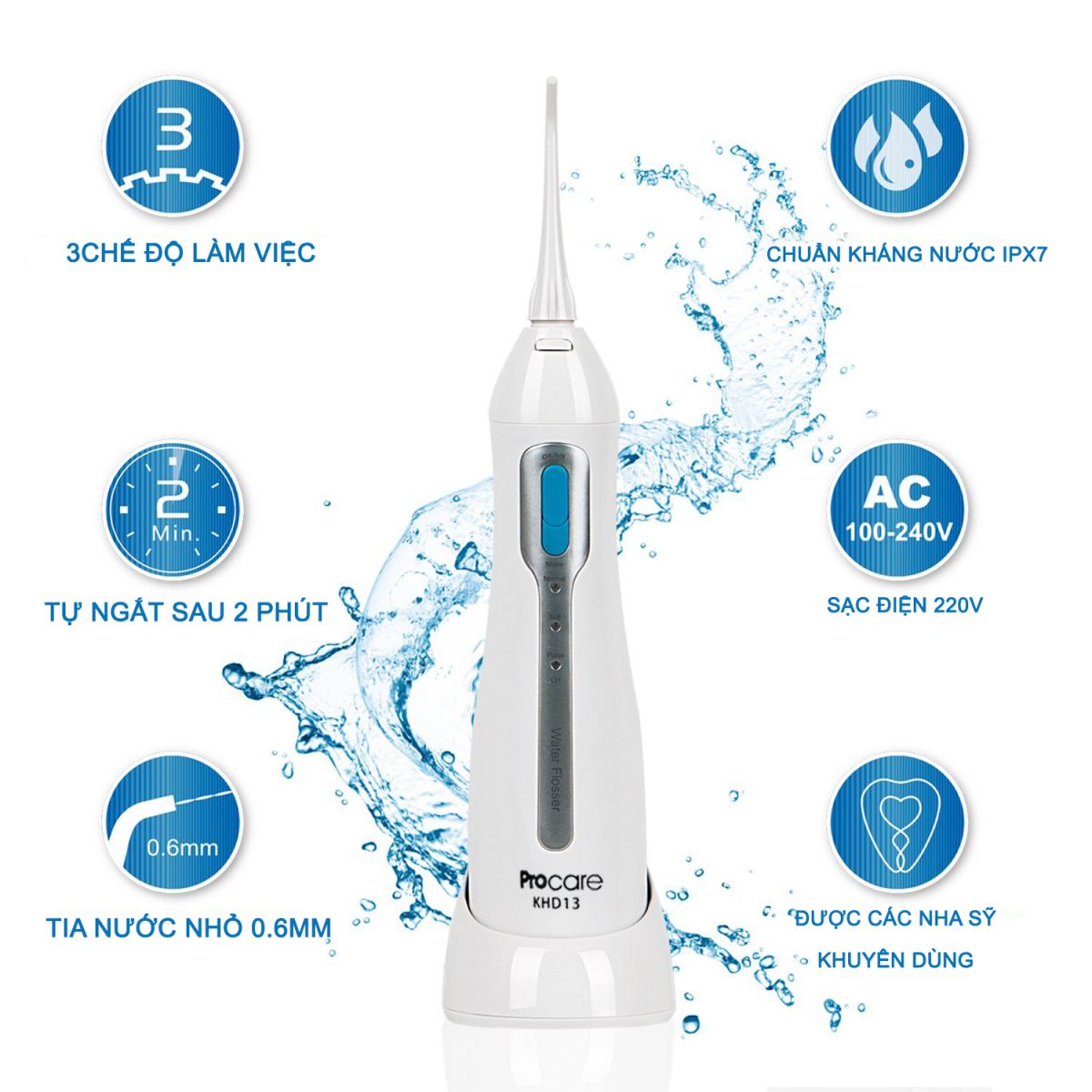 Máy Tăm Nước Du Lịch Procare KHD13 (KH-D13)