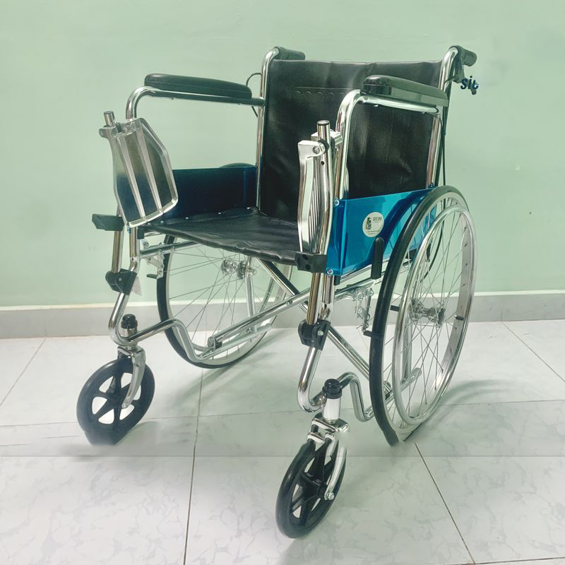 Xe Lăn Tay Có Thắng, Gác Chân Xếp Gọn Lucass X-91 (X91) Vải Simili