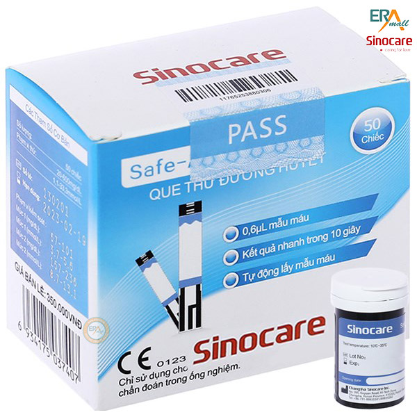 Que Thử Đường Huyết Sinocare Safe Accu