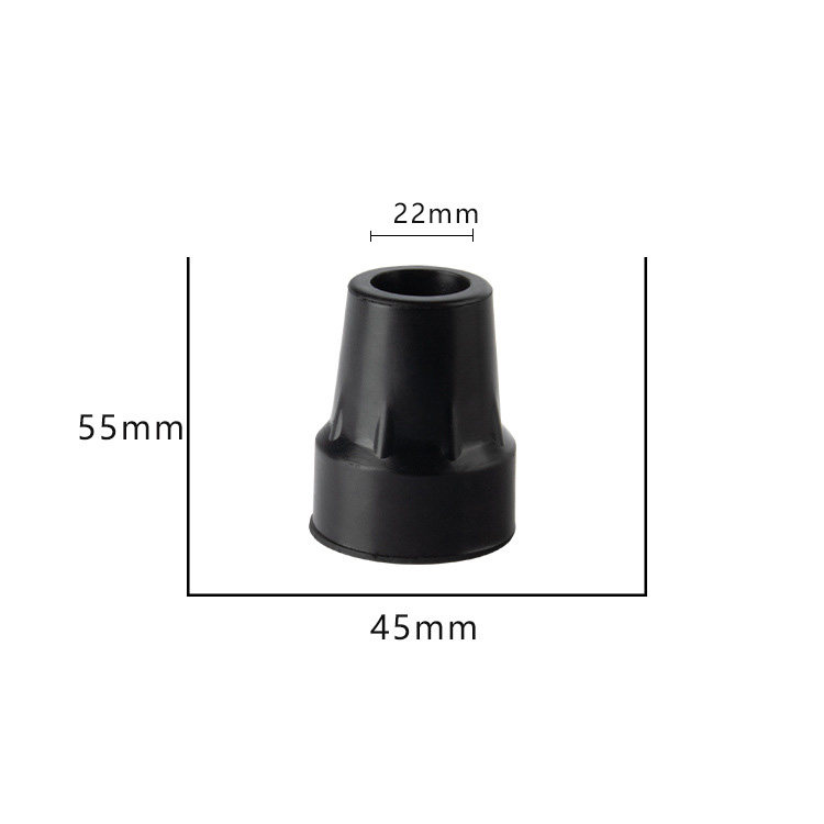 [PHỤ KIỆN] Cục Đế Cao Su Nạng, Gậy Lucass Màu Đen Đặc