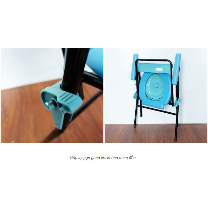 Ghế Bô Vệ Sinh Không Bánh Xe, Khung Sơn, Bô Tròn Lucass G-899 (G899)