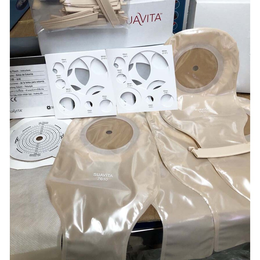 Túi Hậu Môn Nhân Tạo 1 Mảnh Suavita 7610 (Trong), 7620 (Đục)
