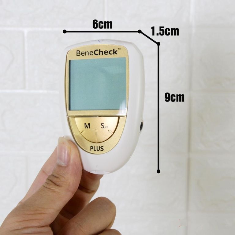 Máy Đo Đường Huyết 3 Trong 1 (Đường, Acid Uric, Mỡ Máu) Benecheck Plus