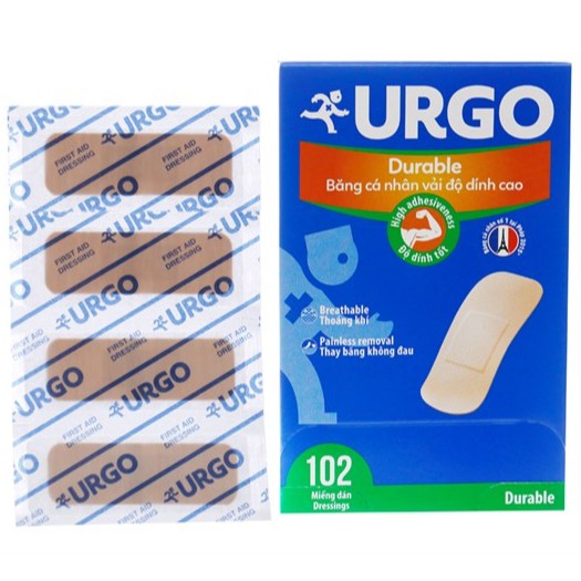 Băng Keo Cá Nhân Độ Dính Cao Urgo DURABLE