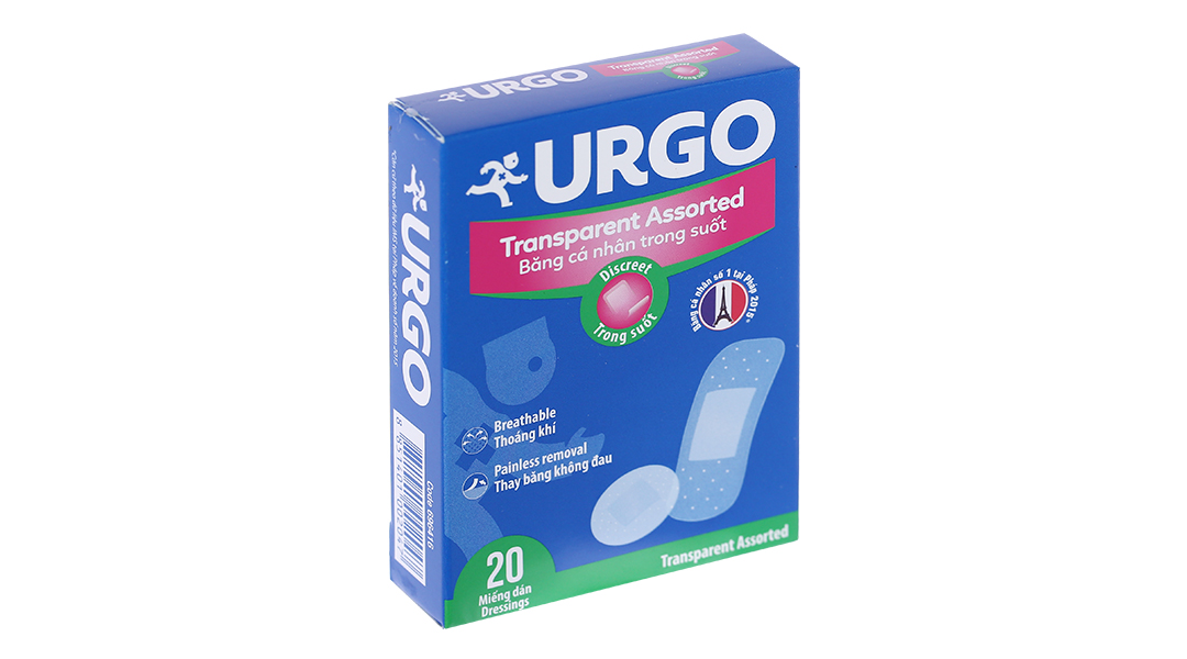 Băng Keo Cá Nhân Trong Suốt Urgo TRANSPARENT