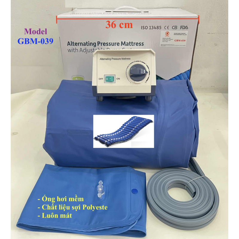 Nệm Hơi Chống Loét Ống Hơi Ngang GBM-039